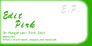 edit pirk business card